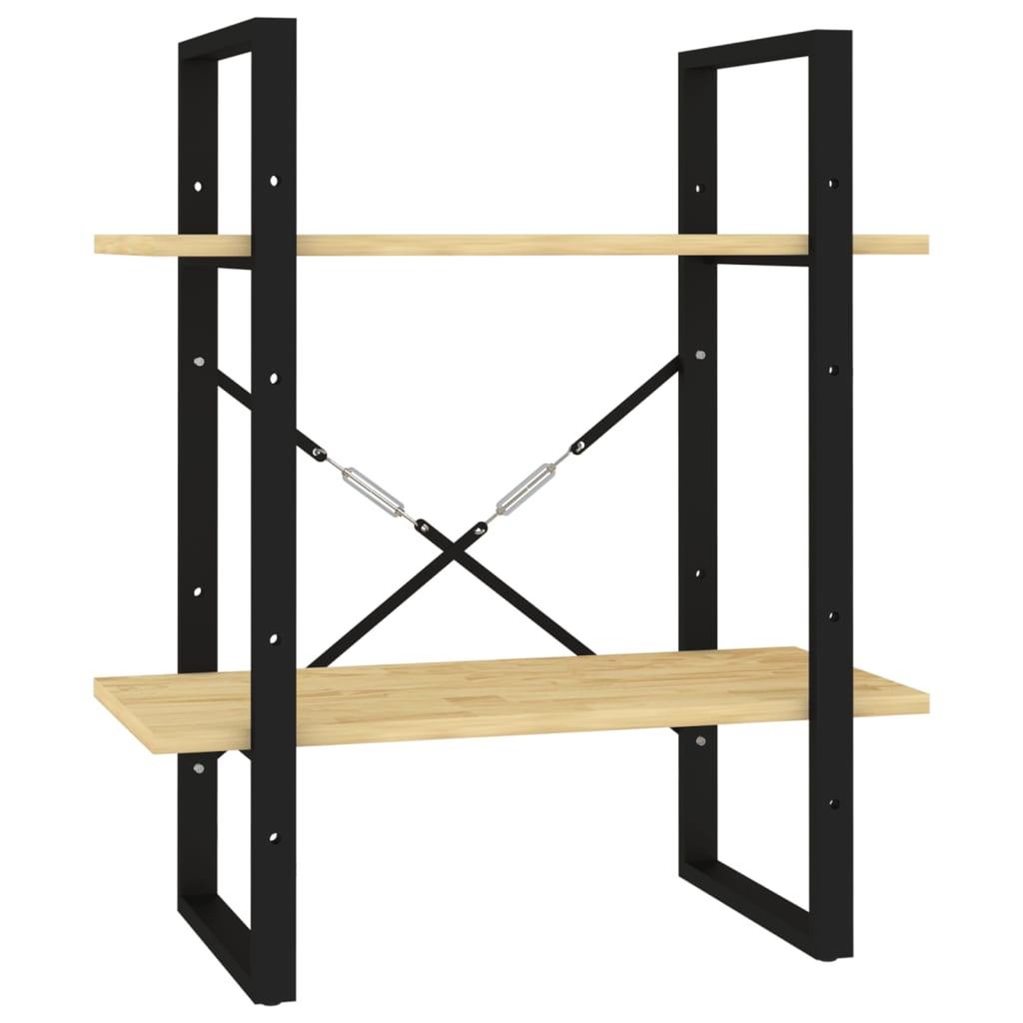 Voir la diapositive 2 : VIDAXL Bibliotheque a 2 niveaux 60x30x70 cm Bois de pin massif