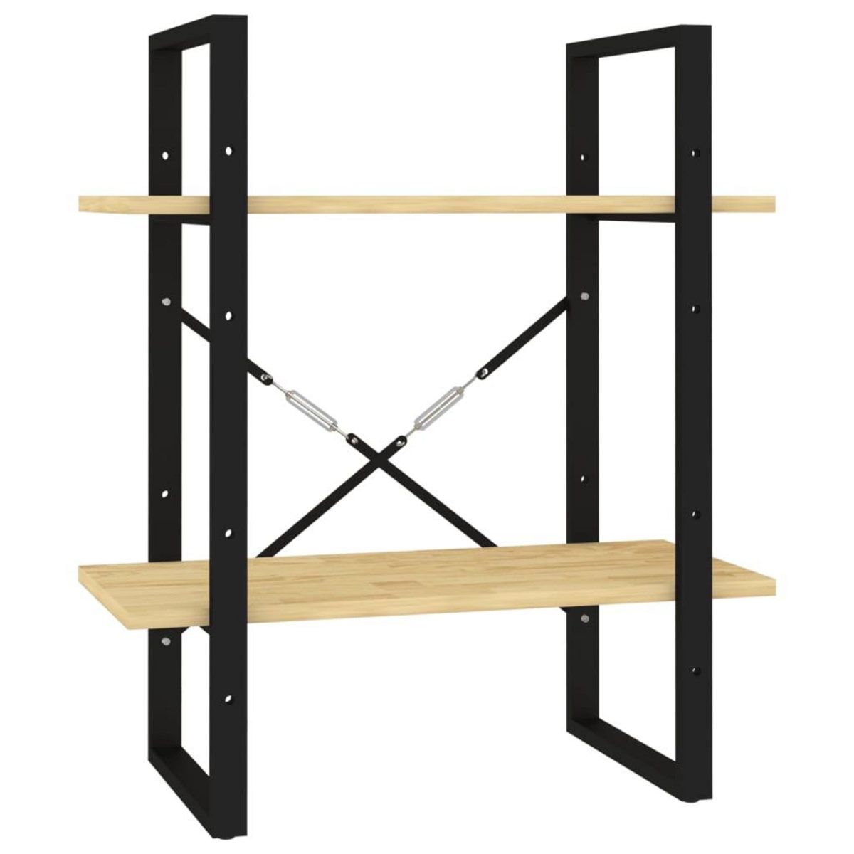 VIDAXL Bibliotheque a 2 niveaux 60x30x70 cm Bois de pin massif