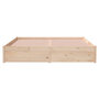 Voir la diapositive 5 : VIDAXL Cadre de lit sans matelas bois massif 160x200 cm