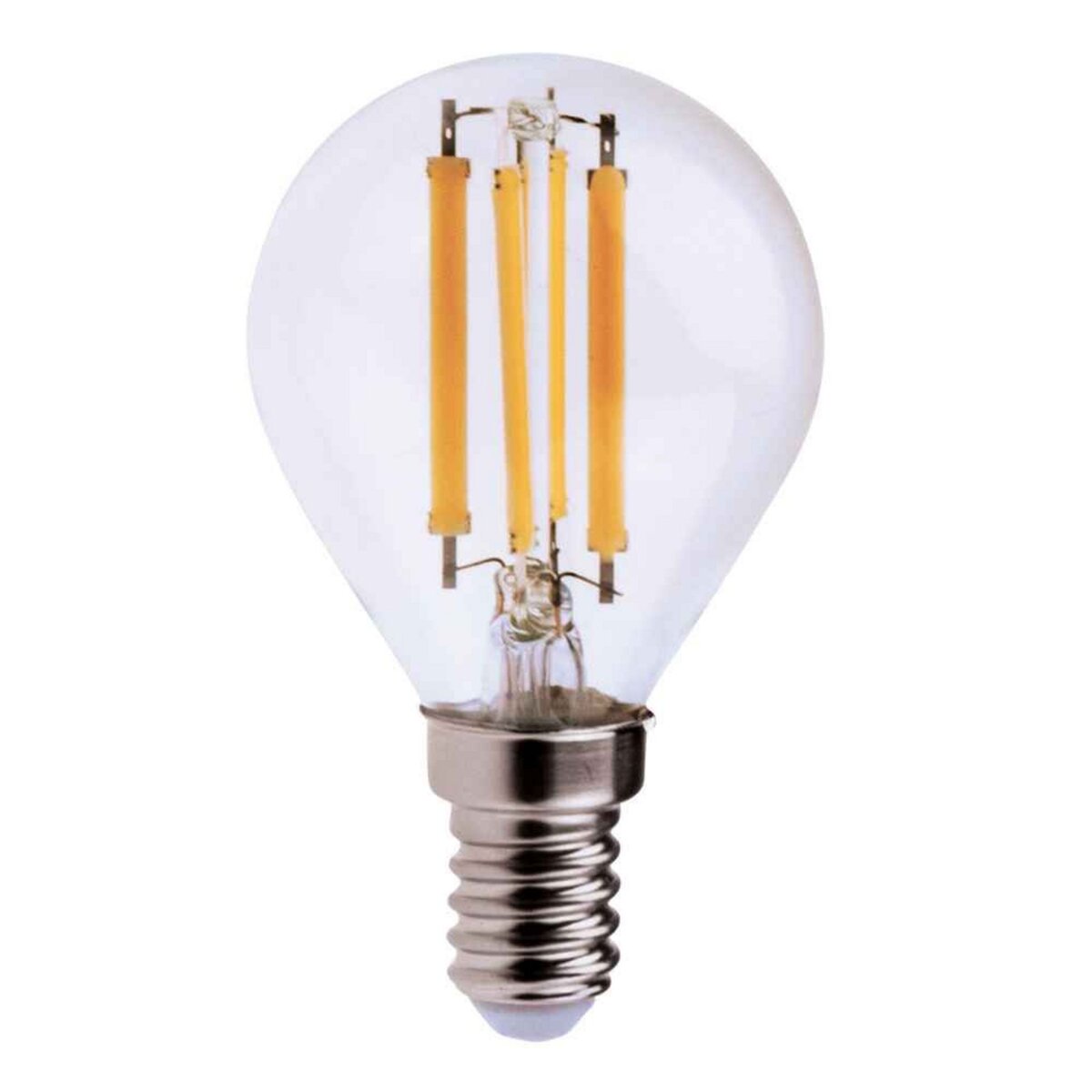 VELAMP Ampoule à filament LED, Mini-sphérique P45, 6W / 806lm, culot E14, 2700K