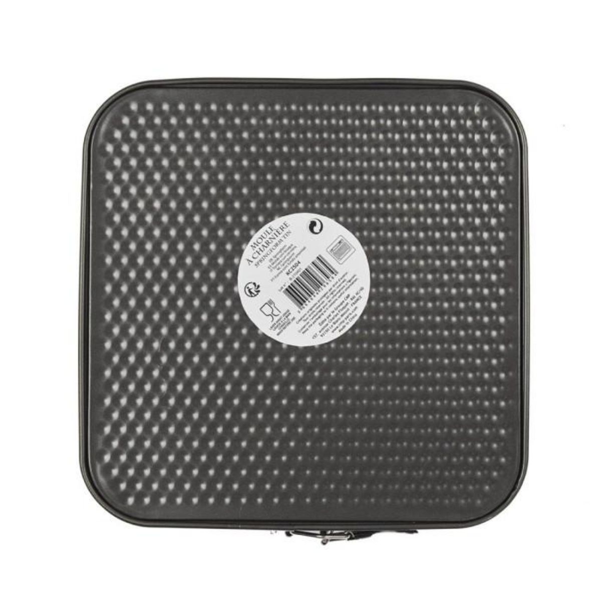 Paris Prix Moule à Pâtisserie Carré  Charnière  26cm Gris