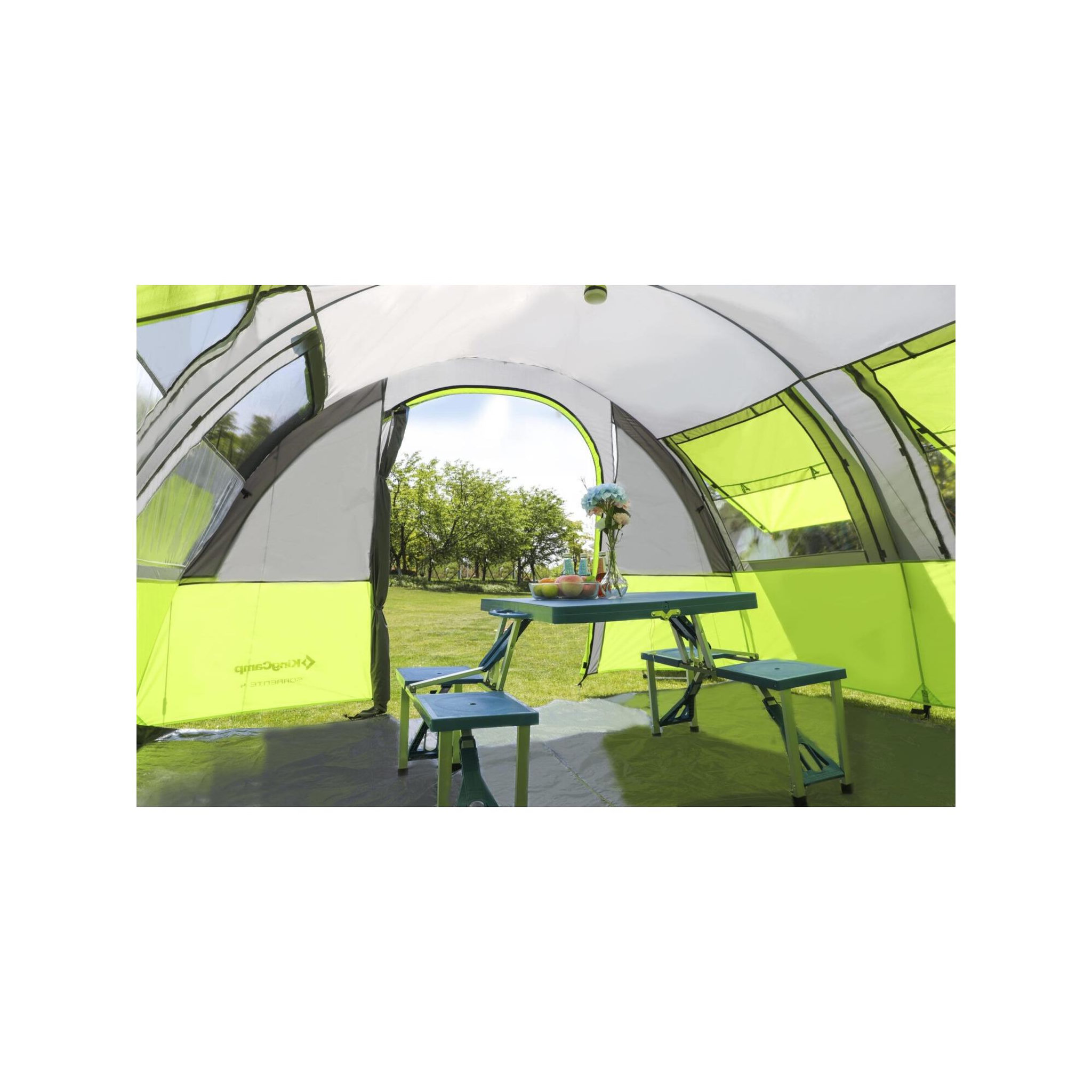 Voir la diapositive 3 : KINGCAMP Tente de camping familiale 4 places Sorrente - KingCamp - Dimensions : 480 x 340 x 200 cm
