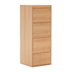 VS VENTA-STOCK Commode haute Tori 4 tiroirs effet Chêne