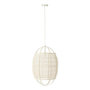 Voir la diapositive 1 : Paris Prix Lampe Suspension en Bambou  Ion  37cm Blanc