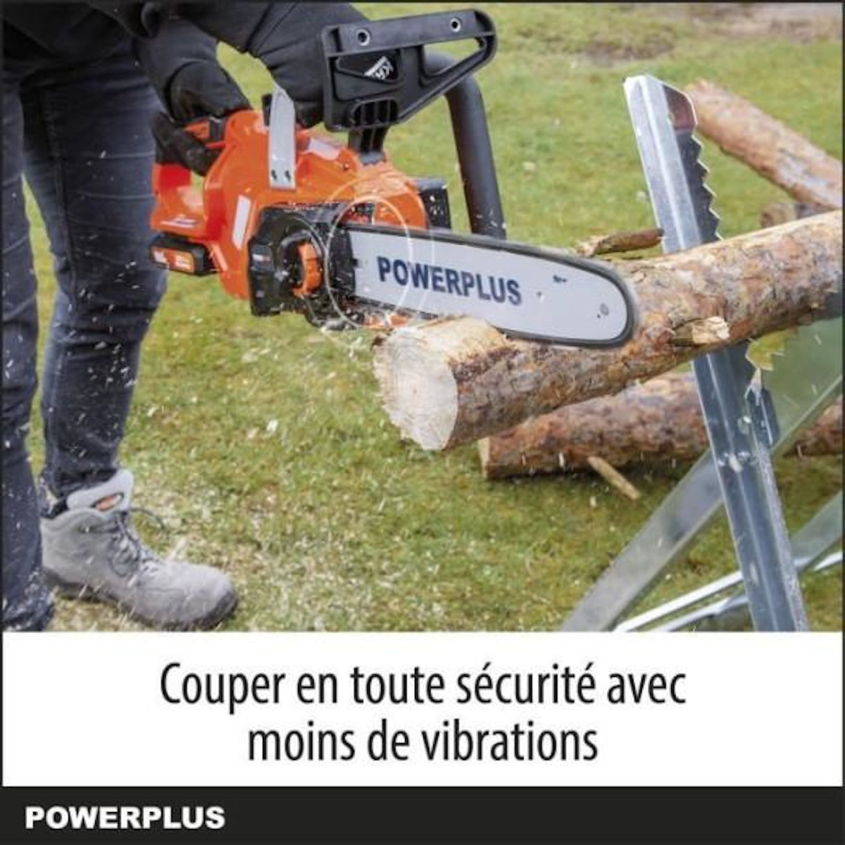 DUAL POWER Tronçonneuse à batterie 20 volts 30cm