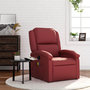 Voir la diapositive 1 : VIDAXL Fauteuil de massage inclinable Rouge bordeaux Similicuir