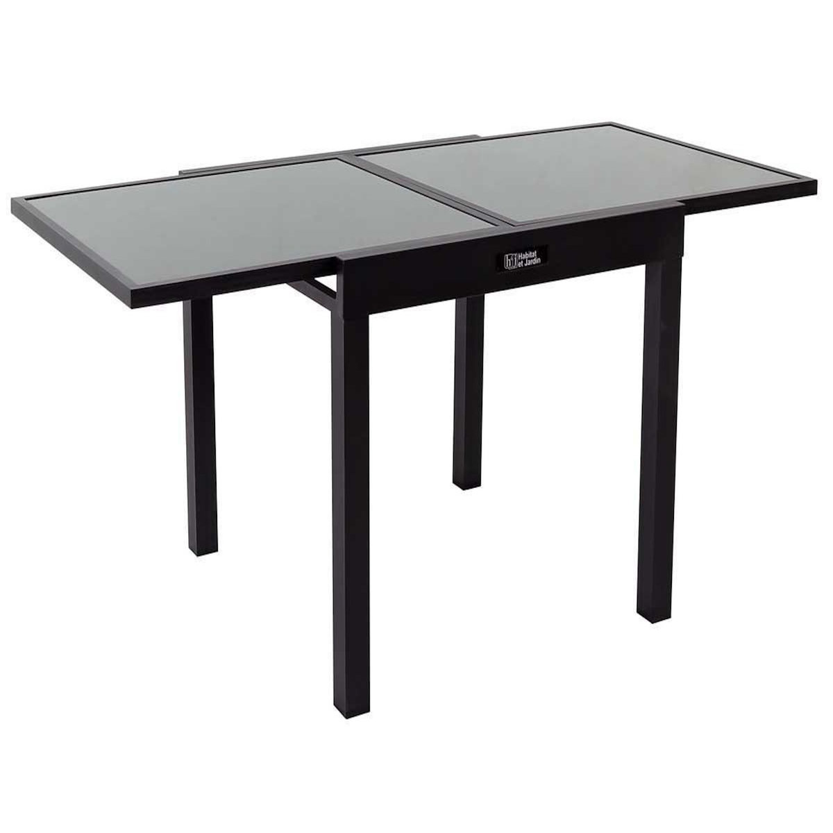 Habitat et Jardin Table de jardin aluminium extensible  Porto 8  - Phoenix - Noir