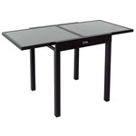 Habitat et Jardin Table de jardin aluminium extensible  Porto 8  - Phoenix - Noir