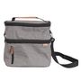 Voir la diapositive 2 : Paris Prix Sac Lunch Double  Zippé  28cm Gris