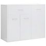Voir la diapositive 2 : VIDAXL Buffet Blanc brillant 88x30x70 cm Bois d'ingenierie