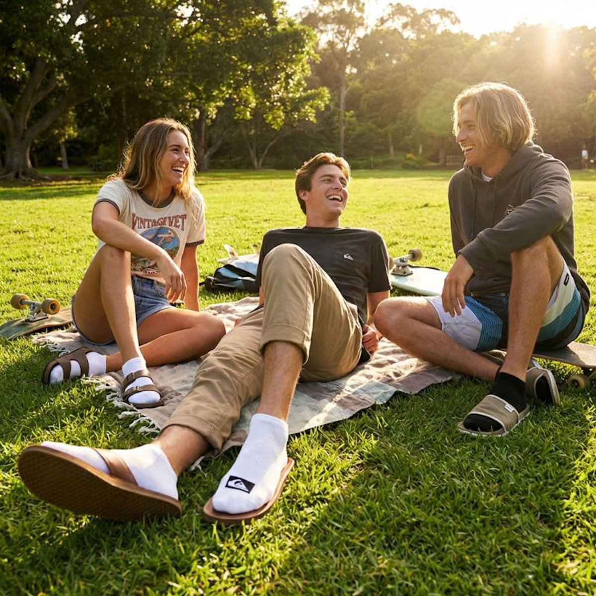 QUIKSILVER Quiksilver Pack de Chaussettes Homme SNEAKER– Lot 6 Paires Sport