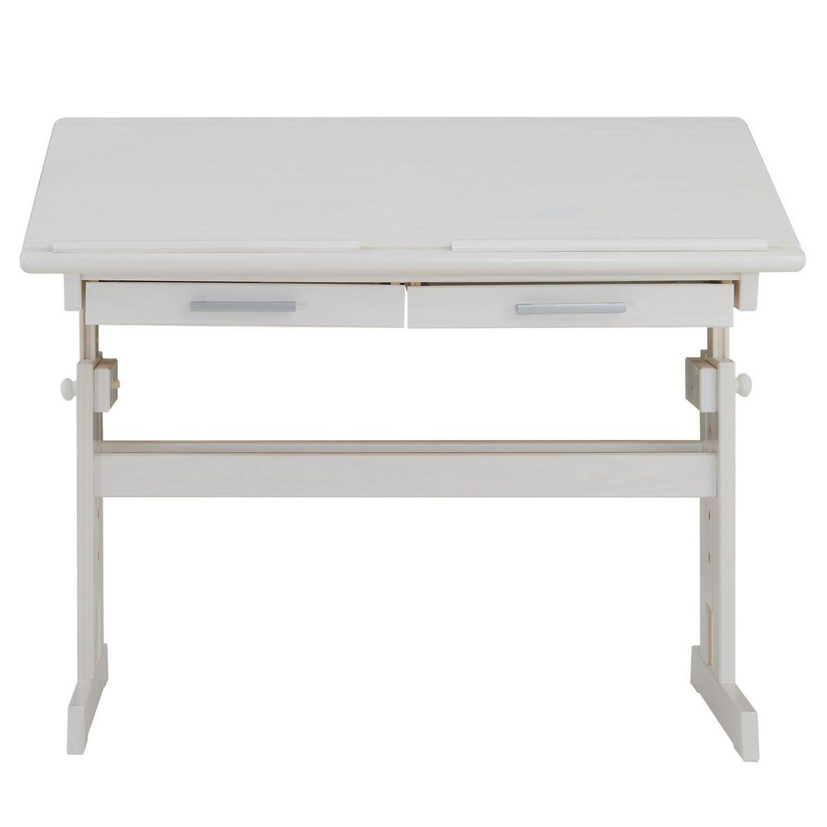 IDIMEX Bureau enfant OLIVIA, en pin massif, réglable en hauteur et plateau inclinable