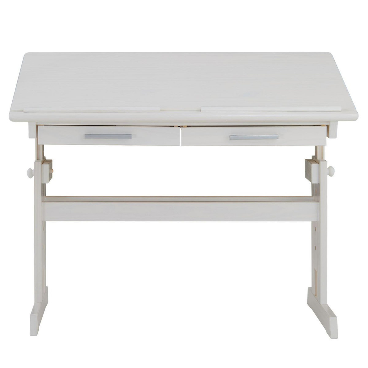 IDIMEX Bureau enfant OLIVIA, en pin massif, réglable en hauteur et plateau inclinable