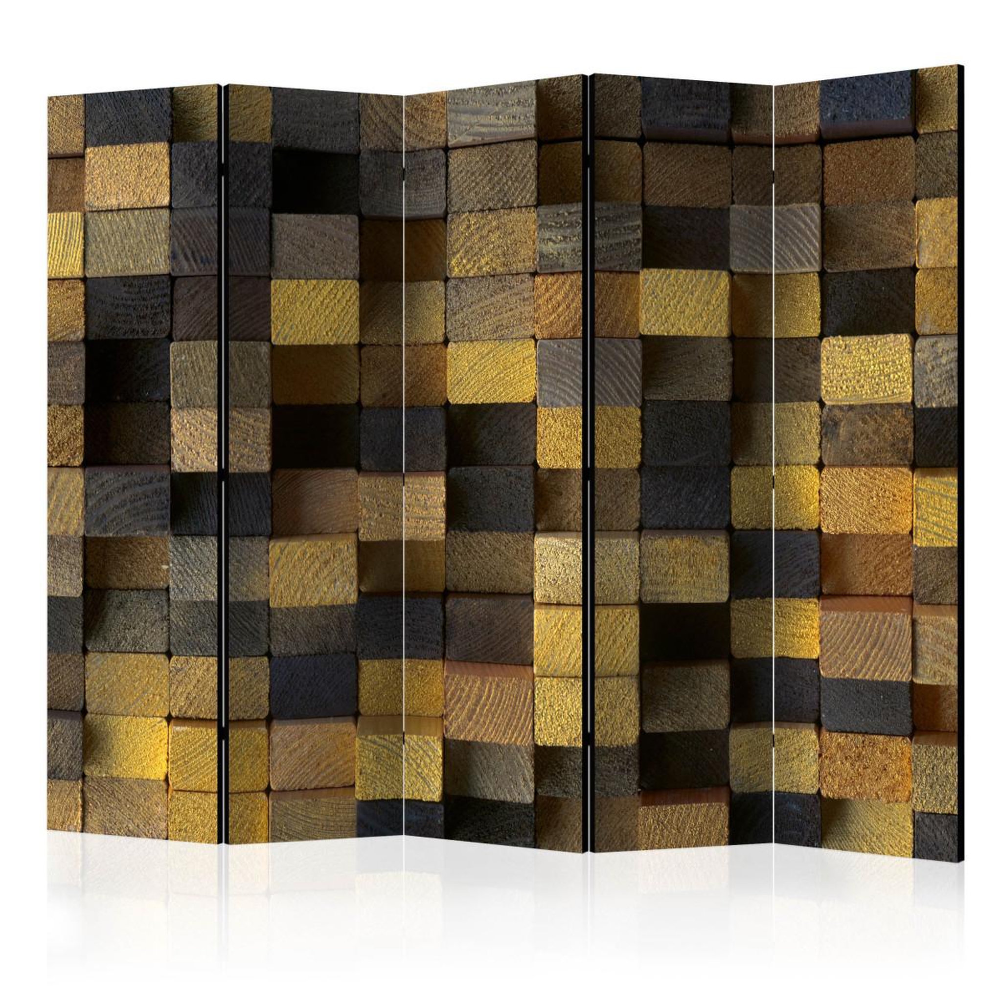 Paris Prix Paravent 5 volets  wooden cubes  172x225cm