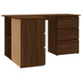 Voir la diapositive 5 : VIDAXL Bureau d'angle Chene marron 145x100x76 cm Bois d'ingenierie