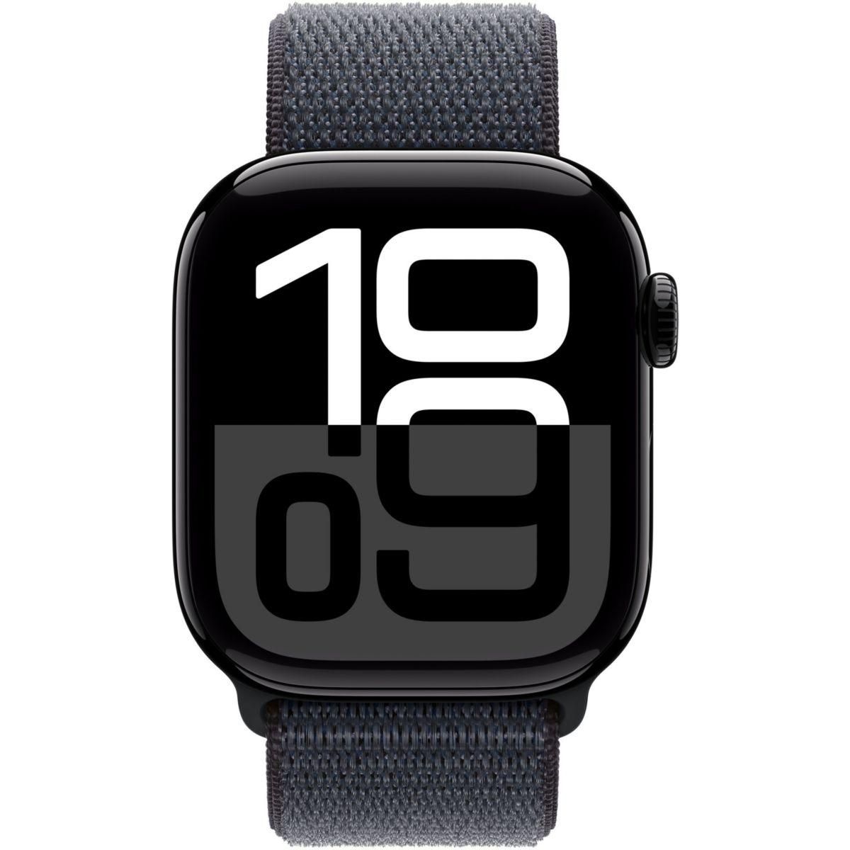 APPLE Montre connectée Serie 10 46mm Alu/Noir Loop Cellular