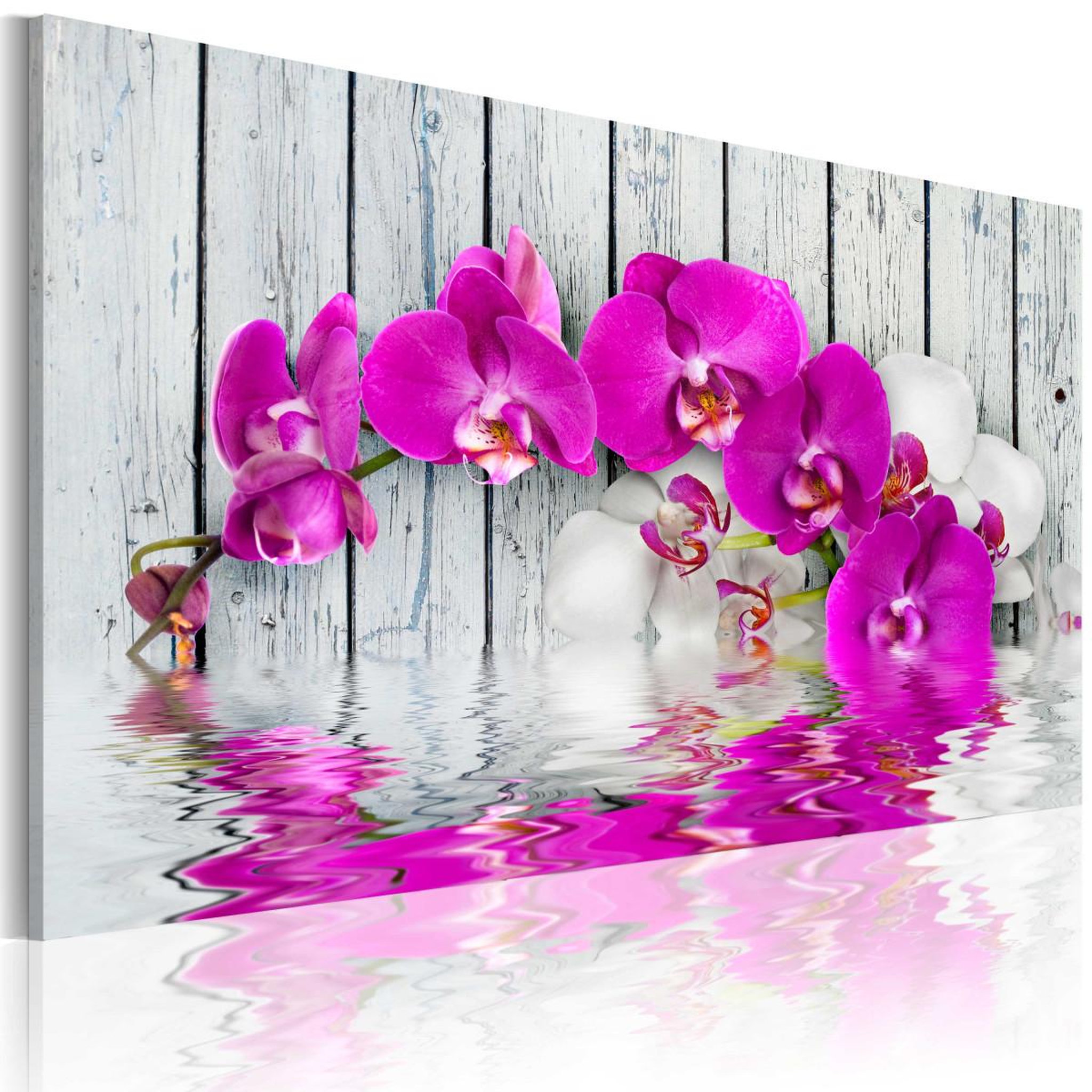Voir la diapositive 1 : Paris Prix Tableau imprimé  harmonie : orchidée  40x60cm