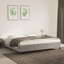 Voir la diapositive 1 : VIDAXL Cadre de lit sans matelas gris clair 200x200 cm velours