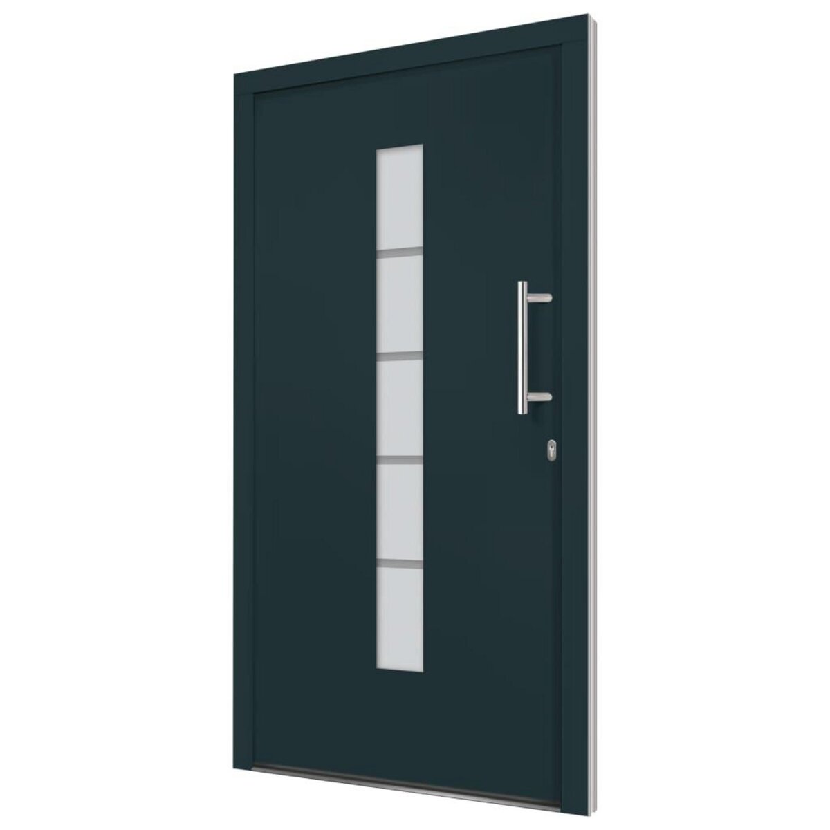 VIDAXL Porte d'entree Aluminium et PVC Anthracite 100x200 cm
