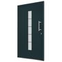 Voir la diapositive 4 : VIDAXL Porte d'entree Aluminium et PVC Anthracite 100x200 cm