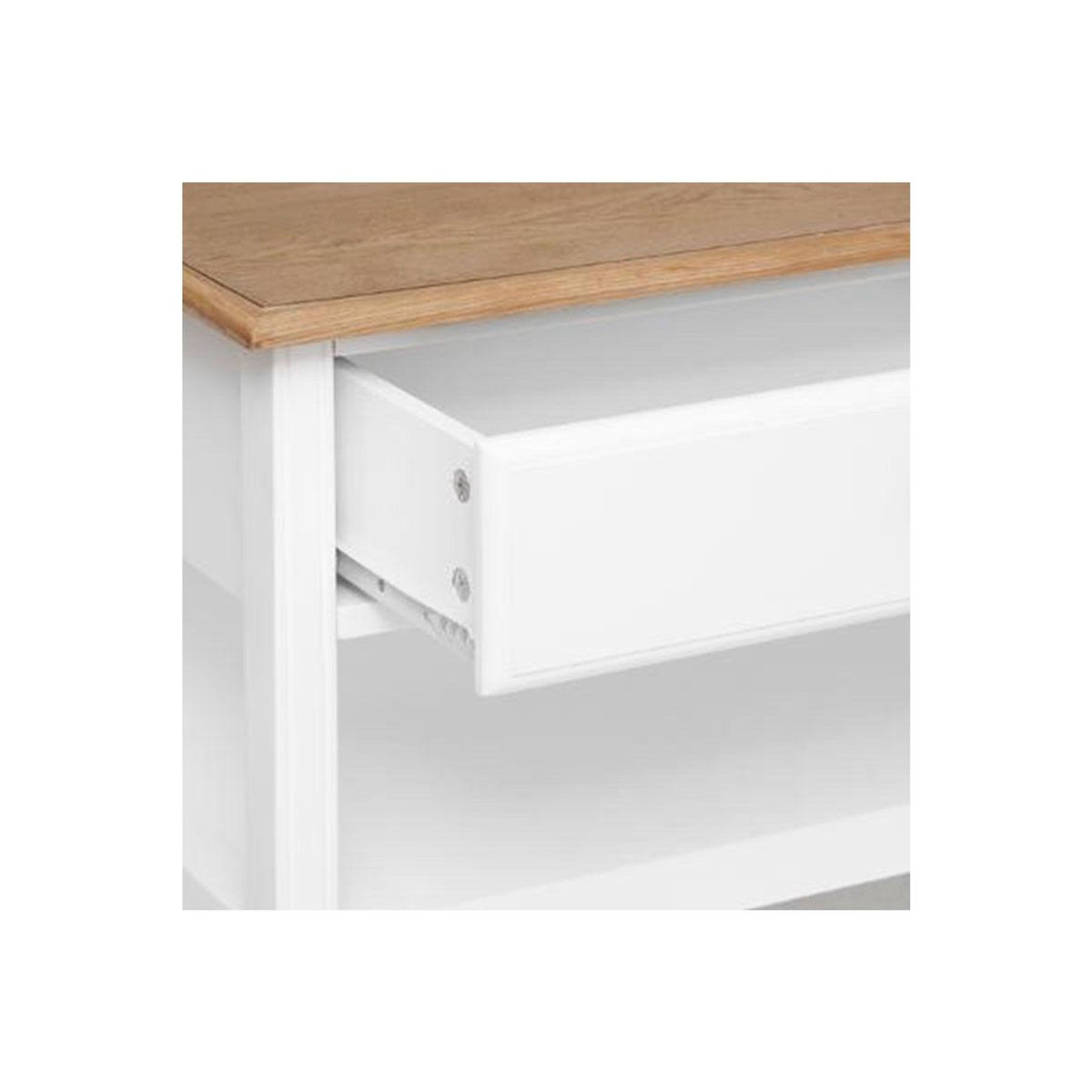 ATMOSPHERA Table Basse 4 Tiroirs Design  Solen  110cm Blanc