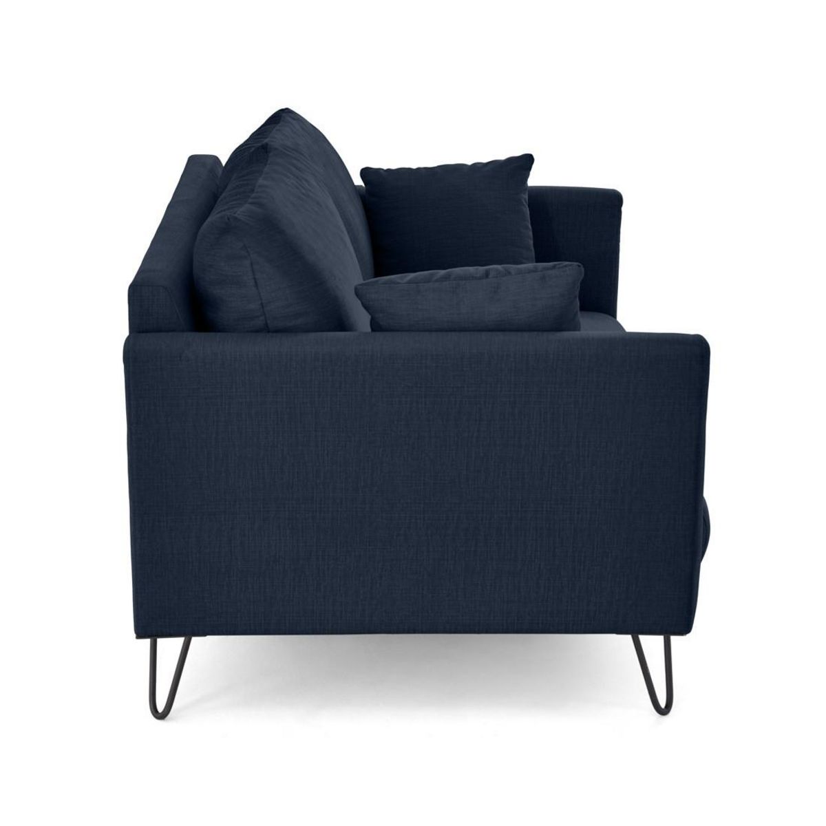 LISA DESIGN Ostrava - canapé droit 2 places en velours pieds en épingle