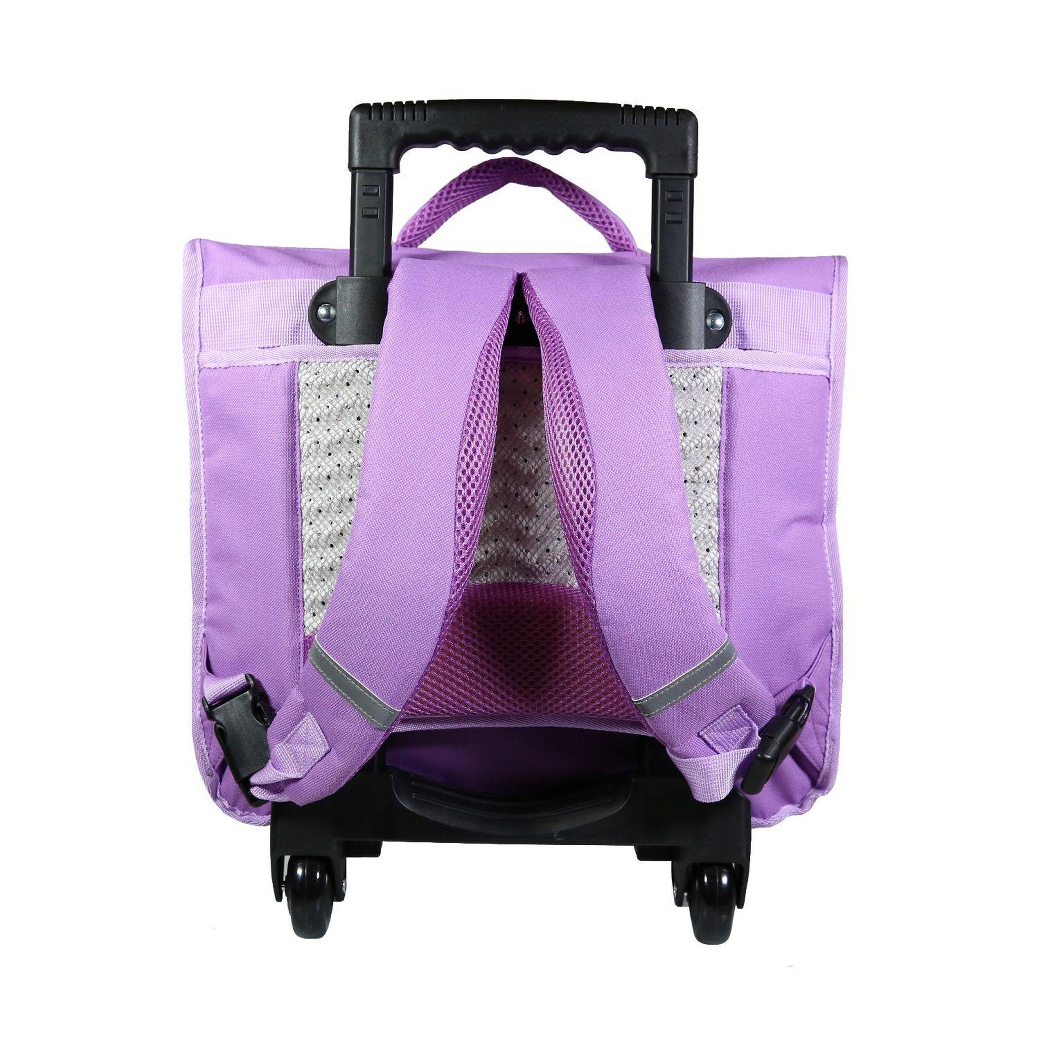 Voir la diapositive 4 : Bagtrotter BAGTROTTER Cartable à roulettes 38 cm Phileas Violet Licorne