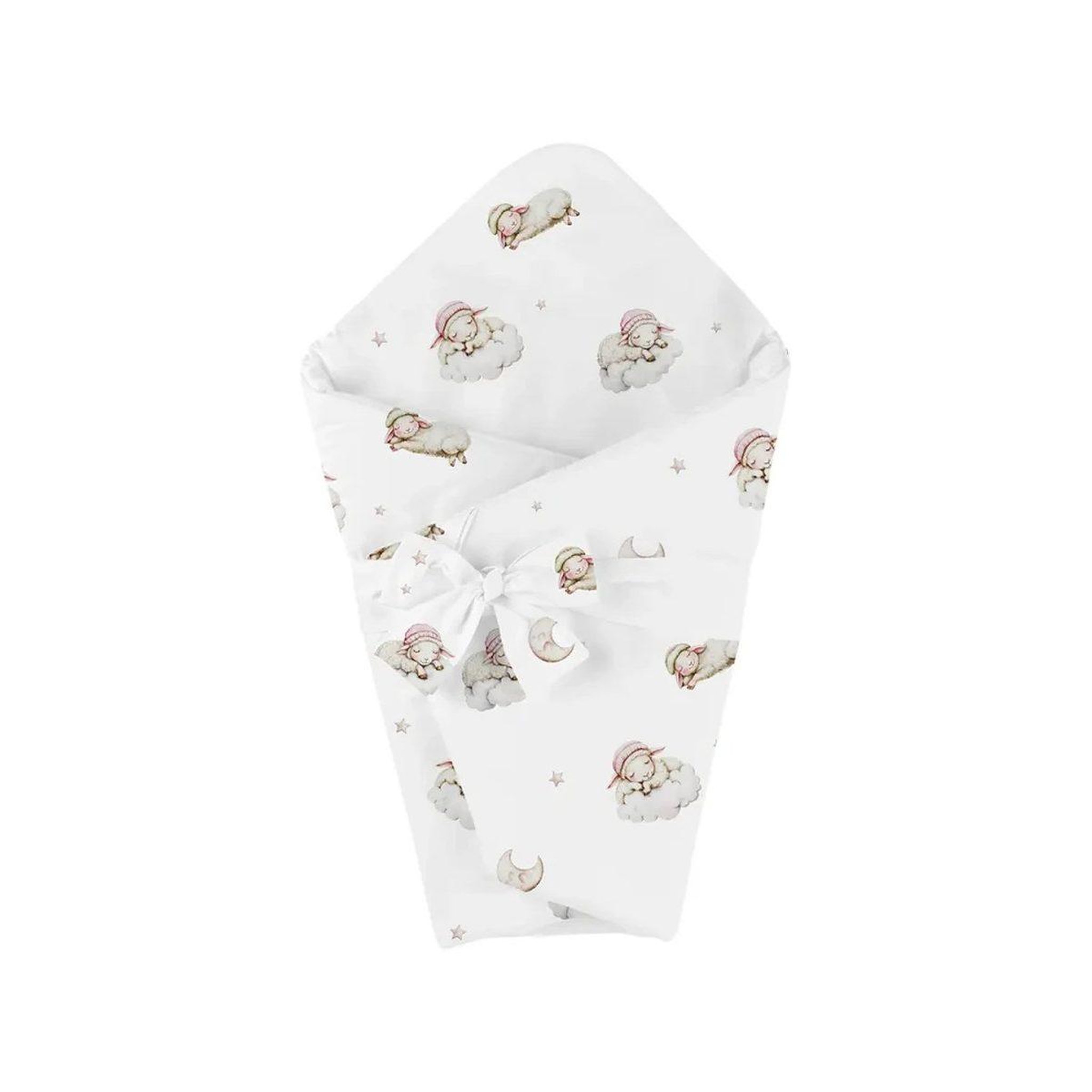 WALDIN Couette bébé 75 × 75 cm - motif berceuse, blanc