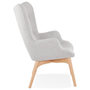 Voir la diapositive 3 : Paris Prix Fauteuil Design Scandinave  Ticao  93cm Gris