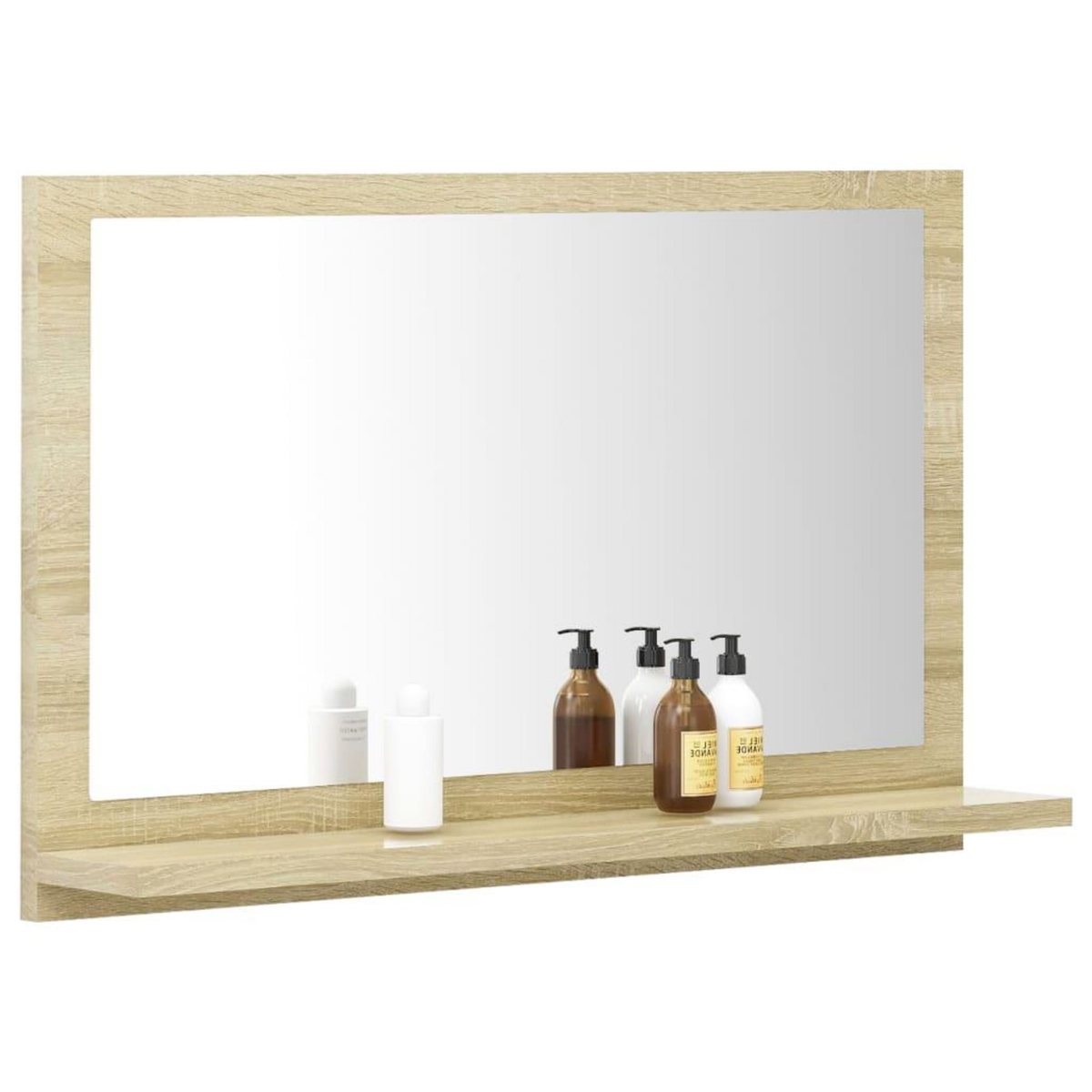 VIDAXL Miroir salle de bain Chene sonoma 60x10,5x37 cm Bois ingenierie