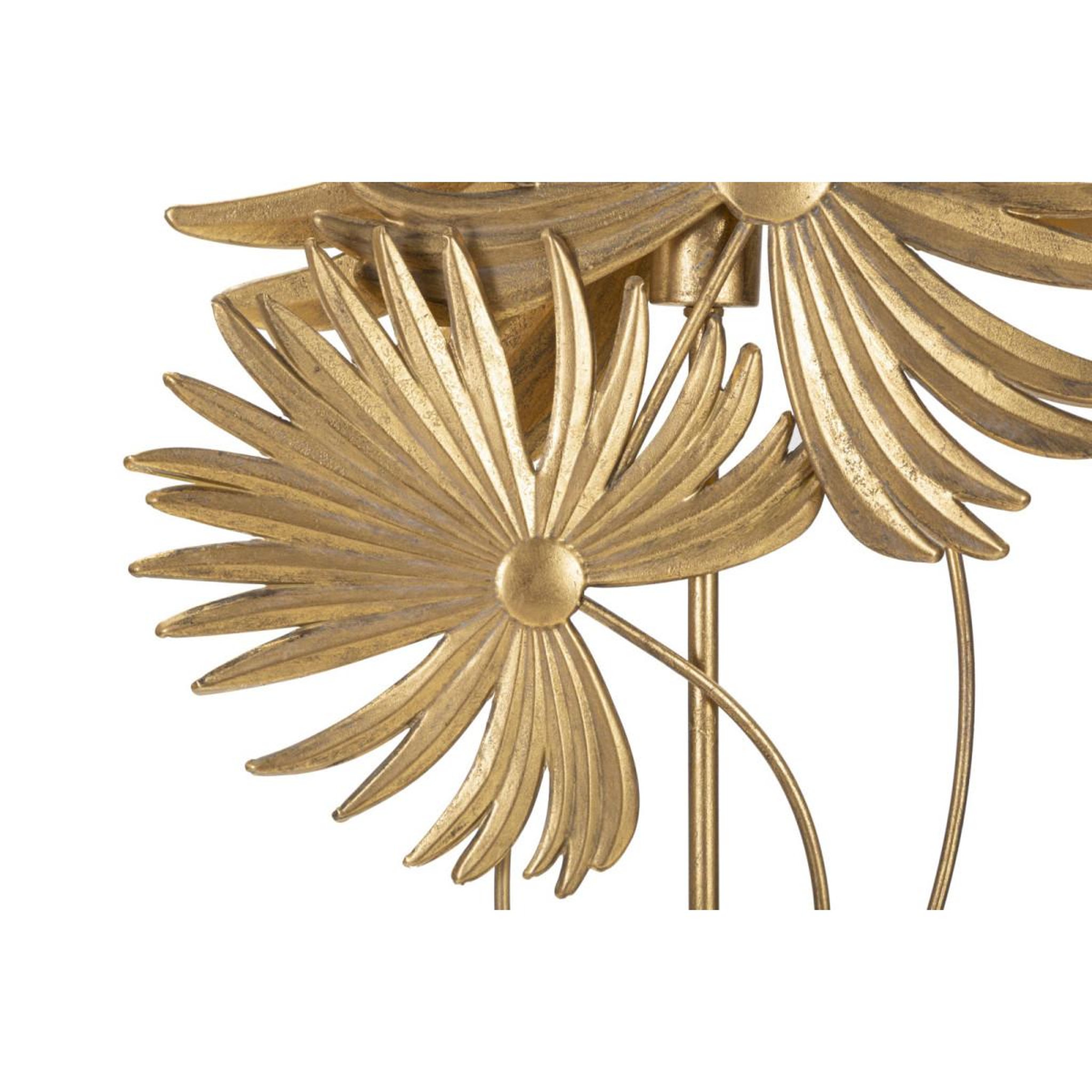 Voir la diapositive 3 : Paris Prix Lampe à poser en métal  exotic  90cm or