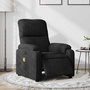 Voir la diapositive 1 : VIDAXL Fauteuil inclinable de massage electrique noir tissu microfibre