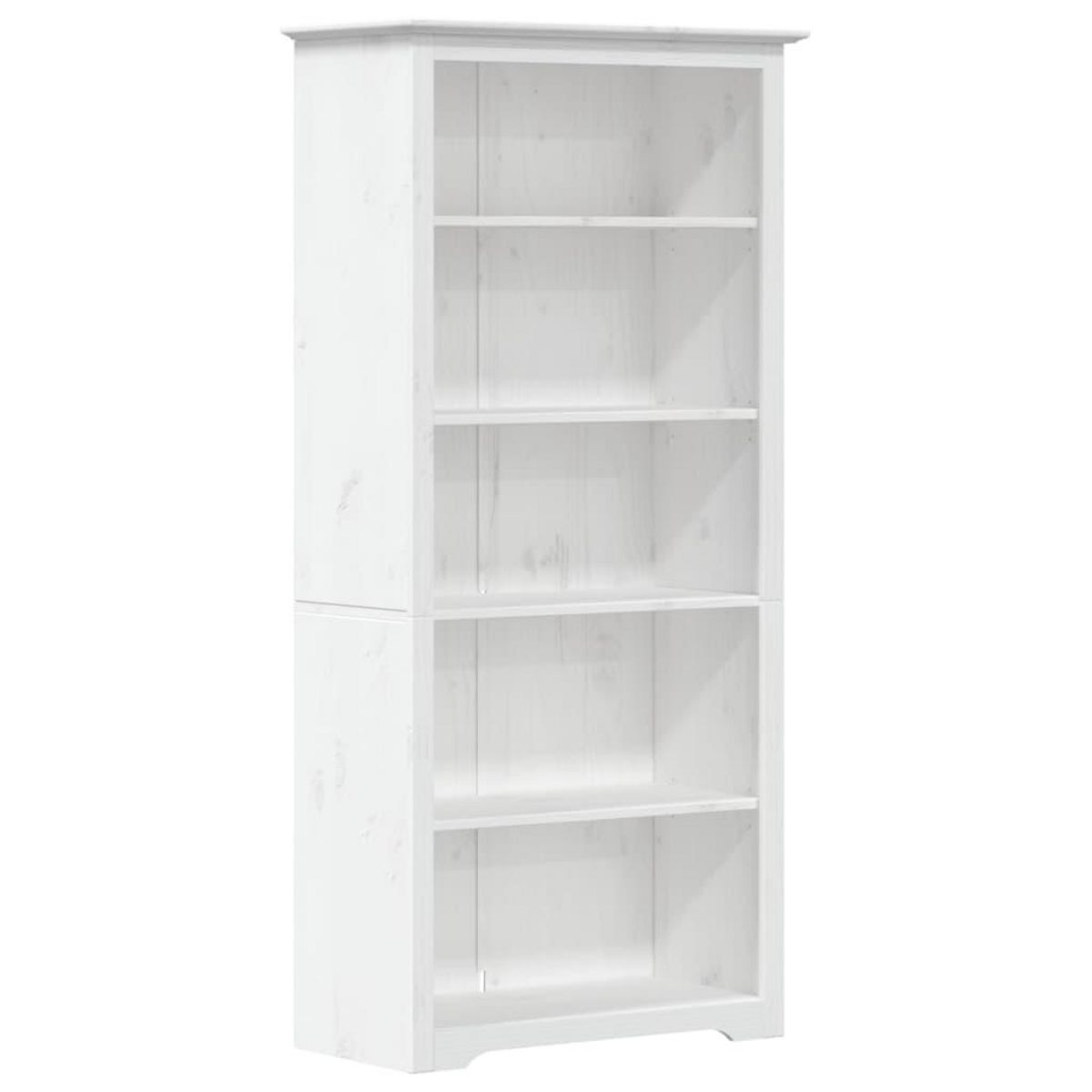 VIDAXL Bibliotheque BODO blanc 82x40x173 cm bois pin massif 5 niveaux