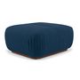 Voir la diapositive 1 : LISA DESIGN Penelope - pouf en velours texturé