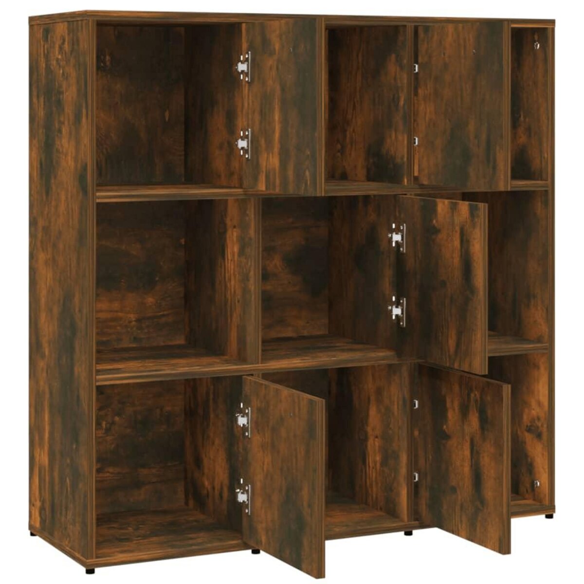 VIDAXL Bibliotheque Chene fume 90x30x90 cm Bois d'ingenierie