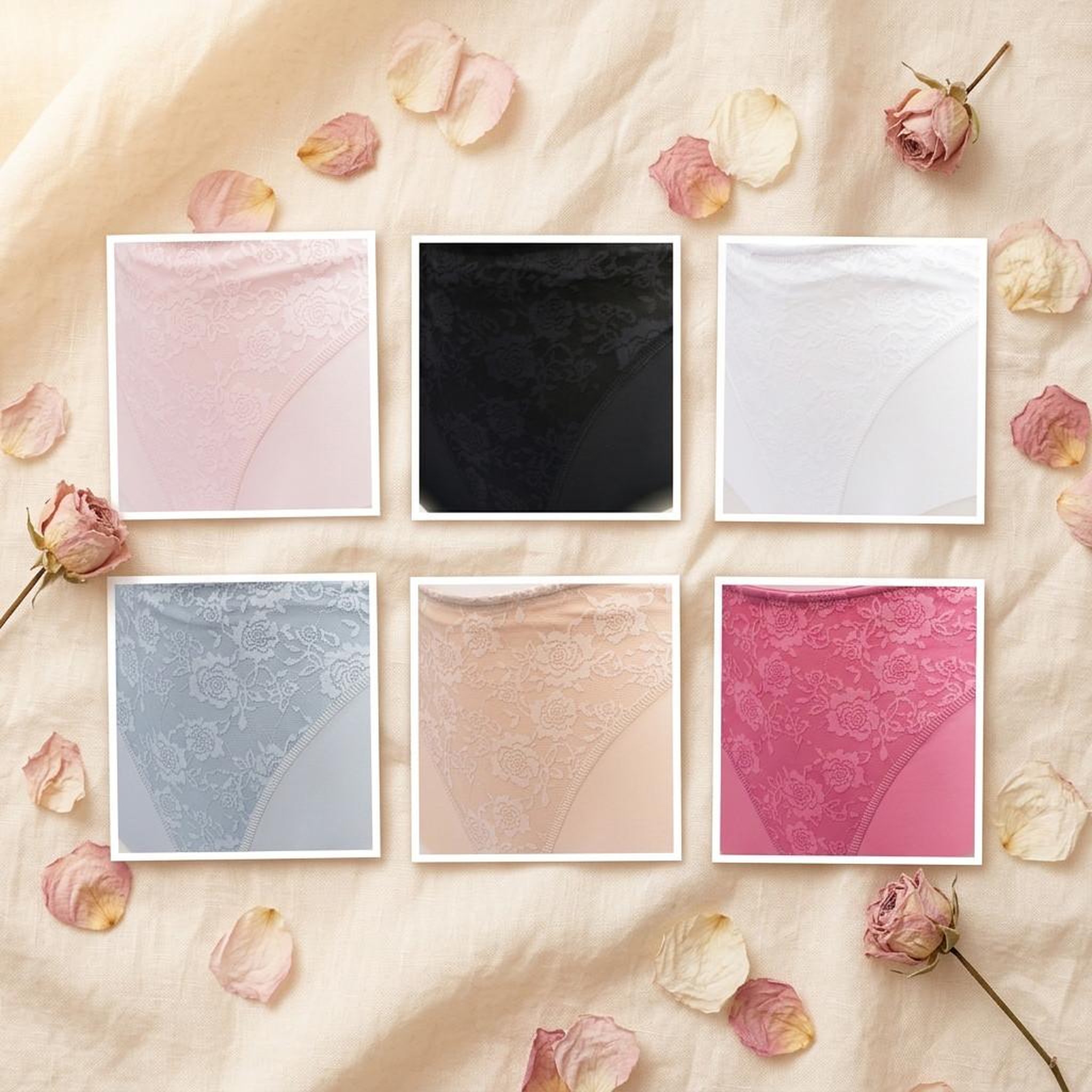 Voir la diapositive 5 : OZABI OZABI Pack de Culottes Femme Gainantes Invisibles Dentelle et Laser – Lot de 6