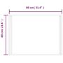 Voir la diapositive 5 : VIDAXL Miroir de salle de bain a LED 60x80 cm