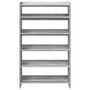 Voir la diapositive 4 : VIDAXL Etagere a chaussures sonoma gris 60x25x100 cm bois ingenierie