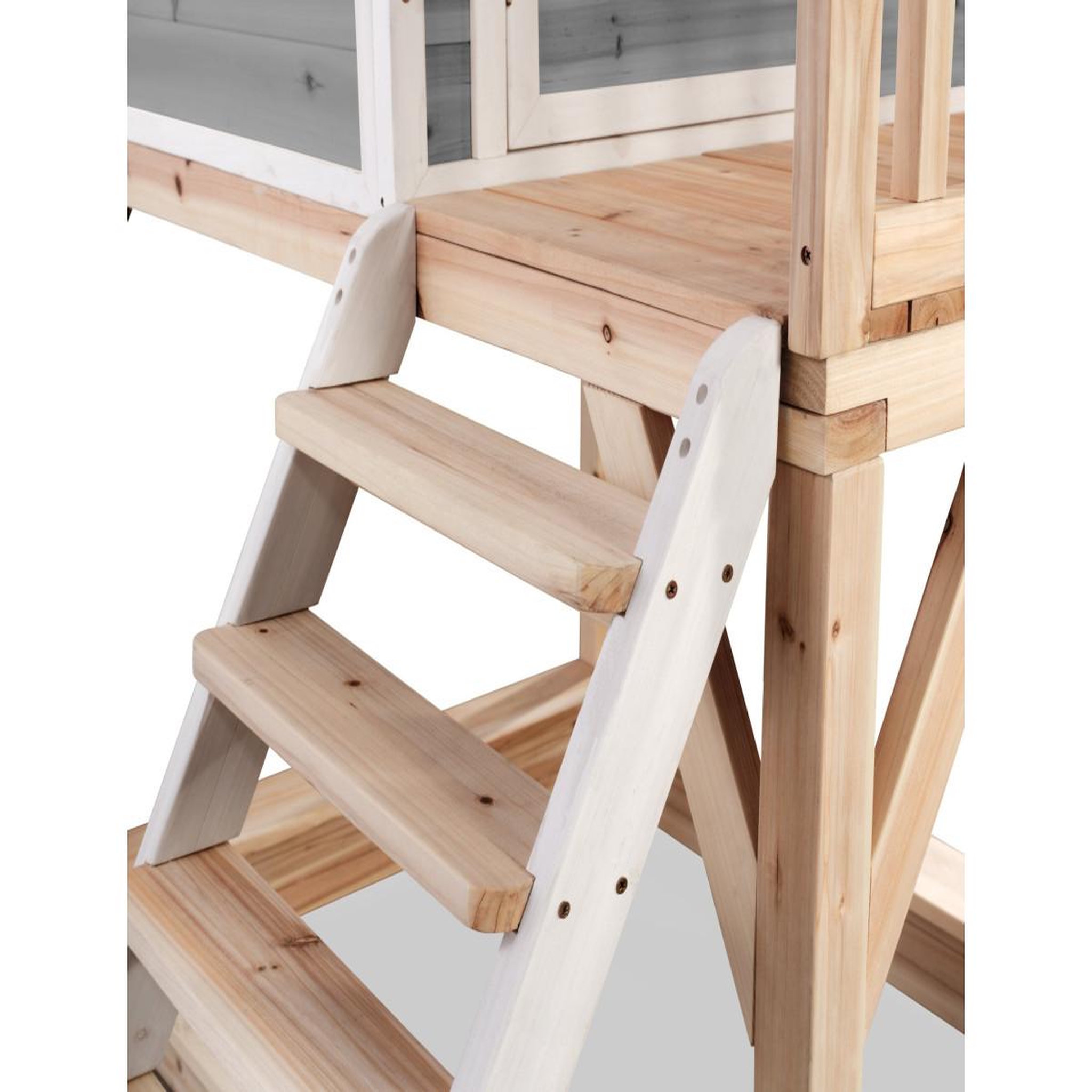Voir la diapositive 5 : EXIT TOYS Maisonnette en bois pour enfants loft 500 gris - exit toys