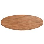 VIDAXL Dessus de table rond Marron clair Ø50x1,5 cm Bois chene traite
