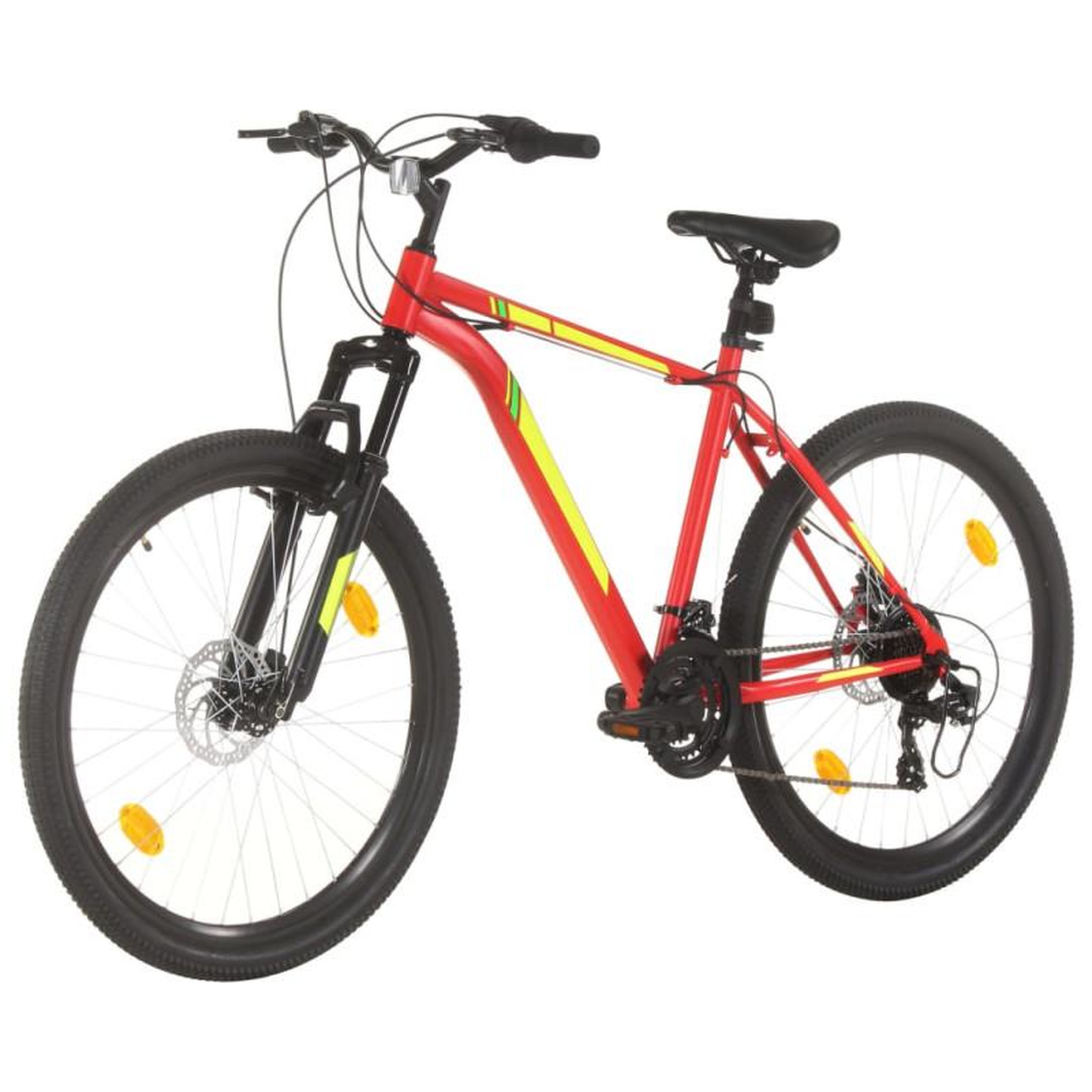 Voir la diapositive 2 : VIDAXL Vélo de montagne 21 vitesses Roues de 27,5 pouces 42 cm Rouge