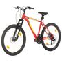 Voir la diapositive 2 : VIDAXL Vélo de montagne 21 vitesses Roues de 27,5 pouces 42 cm Rouge