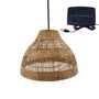 Voir la diapositive 1 : Lumisky Suspension solaire bohème MERIDA Beige Herbe marine H34cm