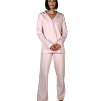 PYJAMA - CHEMISE DE NUIT Pyjama Femme,Combinaison Sexy Bouton Rabattu,  Manches Longues, Pyjama Combinaison BoutonnéE Bleu