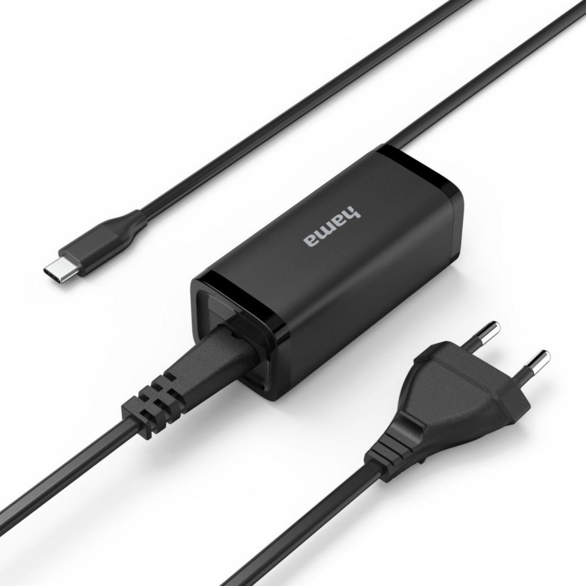 Voir la diapositive 3 : Hama Chargeur ordinateur portable usb-c 65w gan