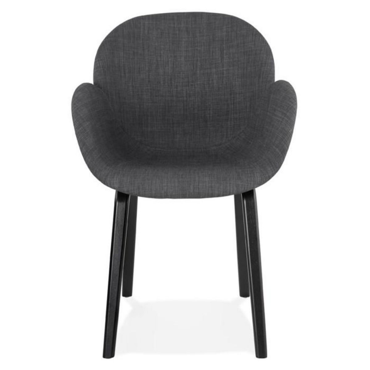 Paris Prix Chaise Design Tissu  Fiano  88cm Gris Foncé & Noir