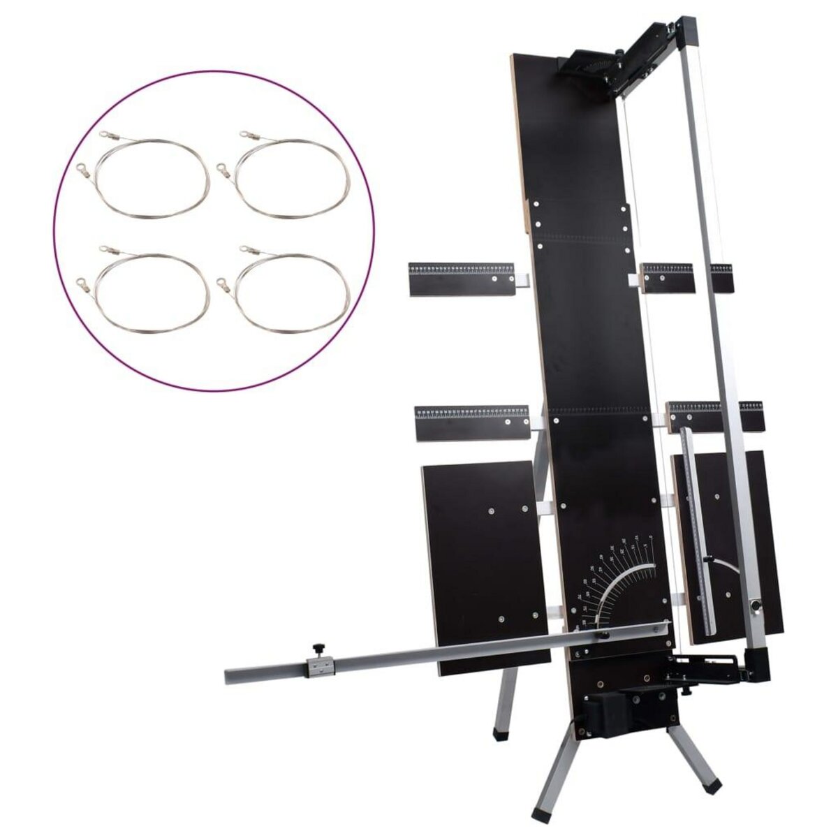 VIDAXL Coupe-mousse avec pieds en aluminium 200 W