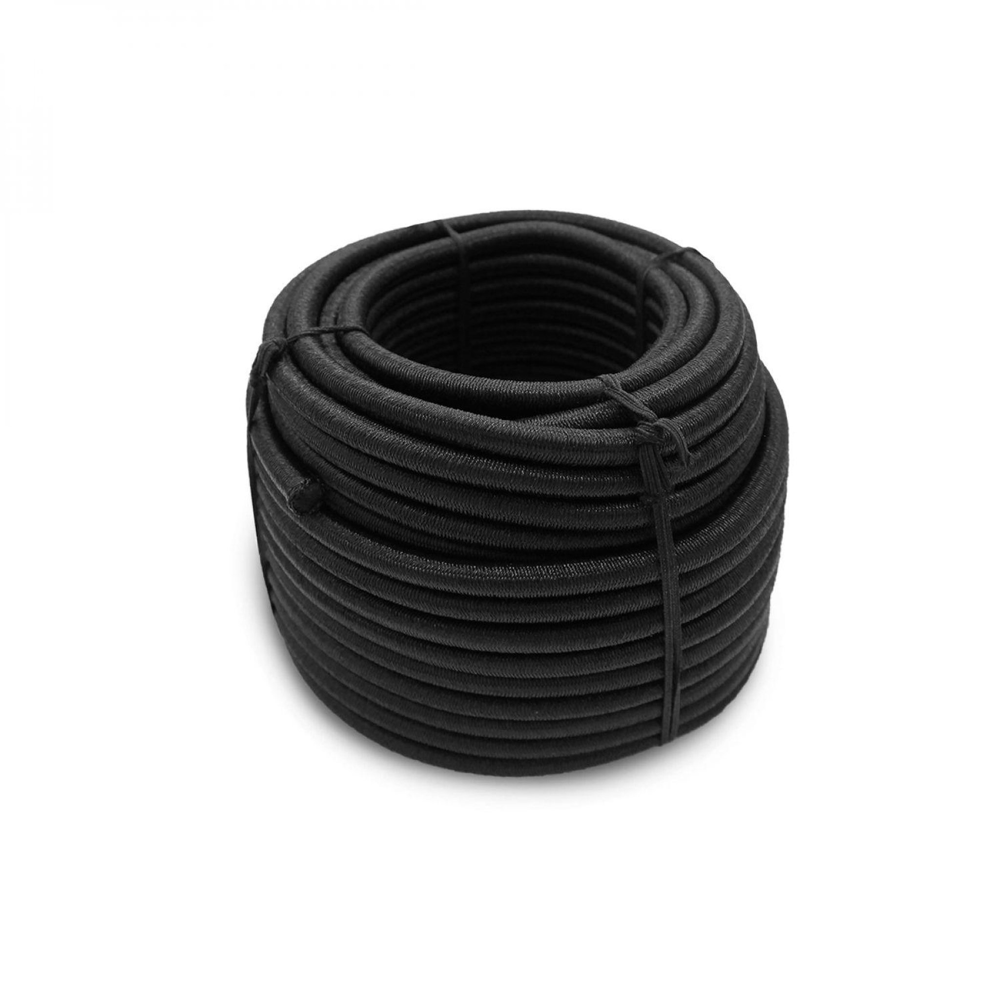 Voir la diapositive 1 : LINXOR Bobine, rouleau de tendeur élastique - 50 mètres x 6 mm - Noir