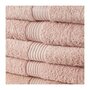 Voir la diapositive 2 : Today TODAY Essential - Lot de 5 draps de bain 70x130 cm 100% Coton coloris rose