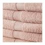 Voir la diapositive 2 : Today TODAY Essential - Lot de 5 draps de bain 70x130 cm 100% Coton coloris rose